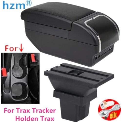 Storage Box For Chevrolet Trax Tracker / Holden Trax 2013-2022 Center Centre Console Armrest with ashtray USB charging