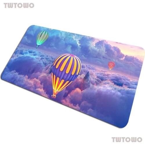 Hot Air Balloon mousepad 900x400x2mm Sunrise gaming mouse pad gamer mat computer desk padmouse keyboard Fantasy play mats
