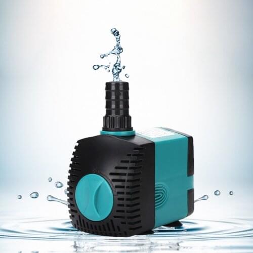 Tank Submersible Pump Bottom Suction Cup Multifunctional Tank Filter Silent Feces Pump for Aquarium Fish Garden Pond