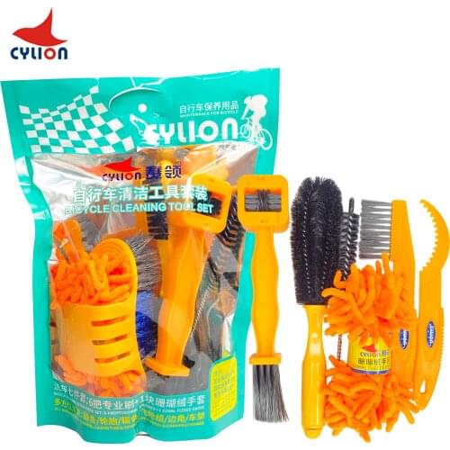 Cleaner Bicycle Chains Bike Chain Cleaner Cycling Cleaning Kit Current String Brush Accessories for Mountain, Road, City, BMX