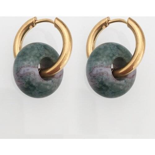 Brincos vintage Beautiful natural stone серьги шары bijoux femme 2020 Fashion Accessories Jewelry mothers day gift