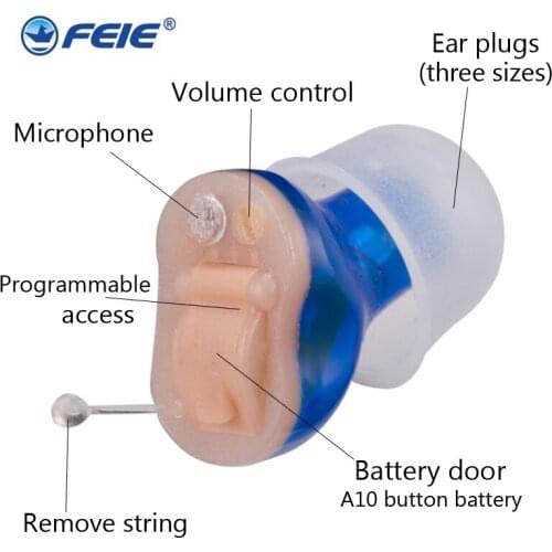 Mini Digital In Ear Hearing Aids Assistance Wireless Ear Aids Hear Clear for the Elderly Deaf Moderate to Severe Loss S-11A