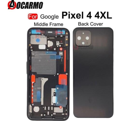 For Google Pixel 4 XL 4xl Middle Frame With Front Screen Stand And Back Cover Frame Repair Replacement Part