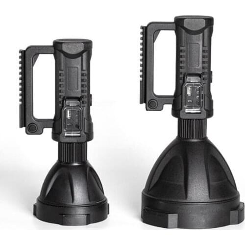 XHP50 LED Flashlight Searchlight Hand Flash Torch Light Strong Power Portable Spotlights Long Range Super USB recharge battery