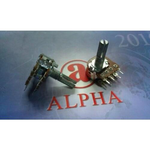 Taiwan ALPHA double tapped potentiometer axis stepper B100K 20MM