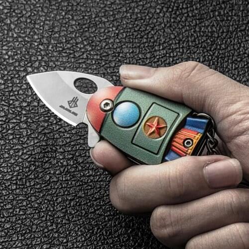 Outdoor Multi-Functional Knife Small Knife Keychain Knife Sharp Portable Knife Self-Defense Small Pendant EDC Express Knife