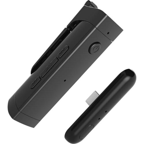 Universal Bluetooth Wireless Lavalier Microphone Mini Lapel Mic USB-C, Interview-Auto Sync