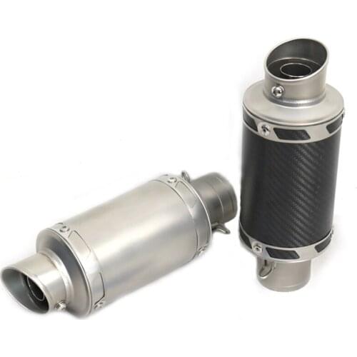 For Honda Yamaha Suzuki Kawasaki Motorcycle Carbon Fiber Exhaust Pipe Muffler 51mm Universal Escape Moto DB Killer Accessories