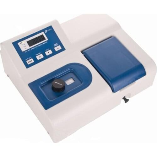 UV-VIS Spectrophotometer UV1100 Wavelength Range 195-1020 nm Spectral Bandwidth 5 nm 4 LCD T, A, C UV Visible Spectrophotometer