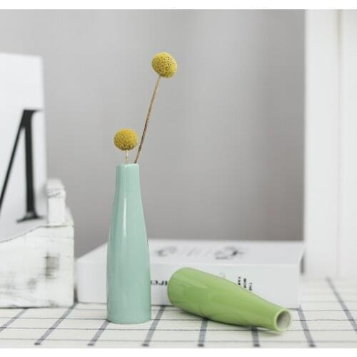 Nordic Style White Ceramic Vases Flower Vase Modern Elegant Decorative Design for Home Decor Living Room and Office