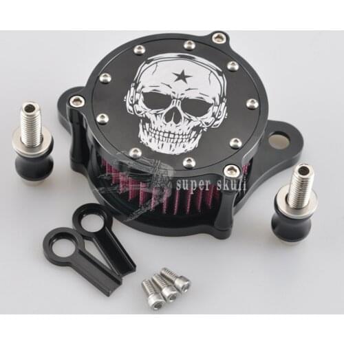 Motorcycle Custom Air Cleaner Intake Filter Fit for Harley Sportster XL 1200 883 84 72 Deluxe Roadster XLH883 2004-2016