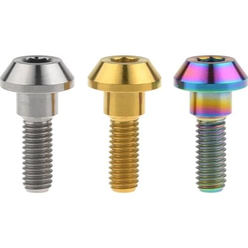 XingXi Titanium Bolt M6 X 20mm Screw Tapered Ball Allen Key Head Bolts for Yamaha Motorcycle Brakes