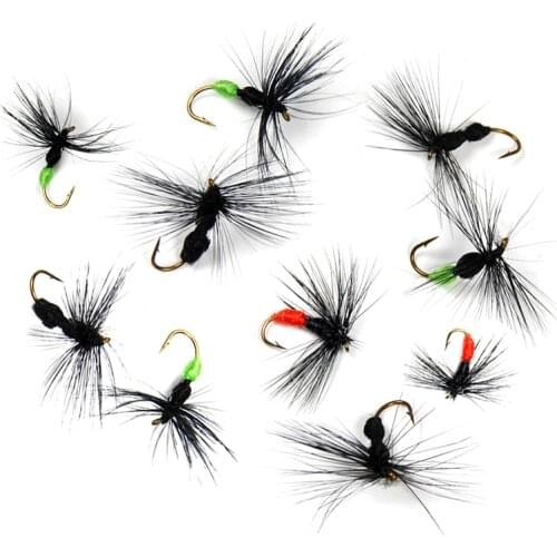 10pcs #10 Artificial Insect Bait Lure Ant Fly Trout Artificial Fishing Lures 15mm Outdoor Fishing Insects Baits Lure Set pesca