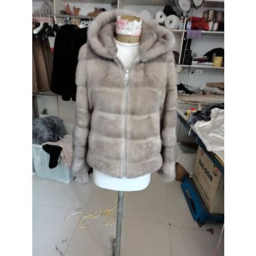 2020 winter new natural mink coat ladies hats real natural mink coat warm waist long sleeves [color support custom]