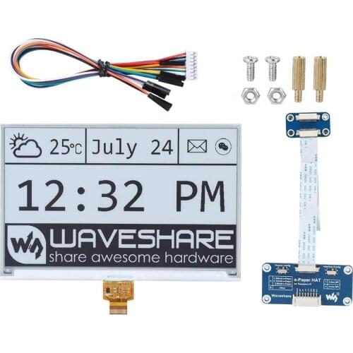 7.5 Inch 800X480 e-Paper E-ink Display Screen HAT Starter Kit for Arduino Raspberry Pi Zero W H 3 4 B+ Jetson Nano