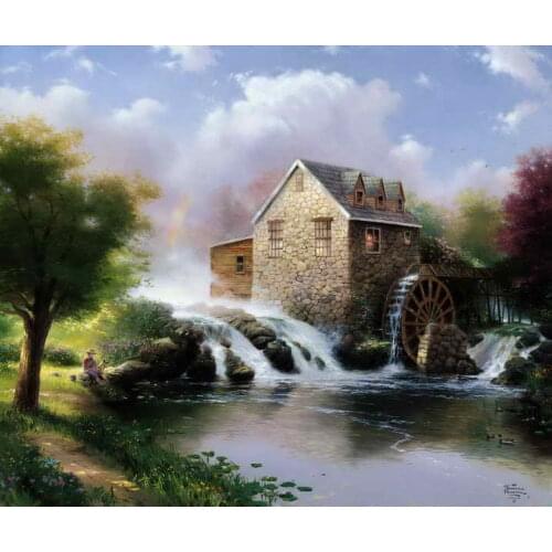 The Blessings Of Summer Thomas Kinkade HD Canvas Oil painting Print Living Room Bedroom Hotel Wall Picture Art Home Decoration