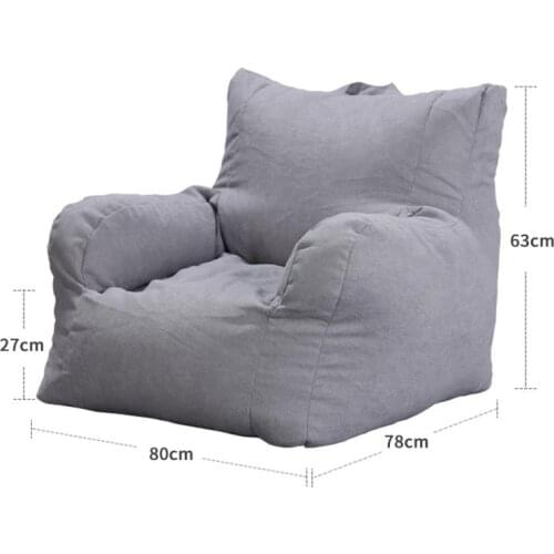 Croker Horse Lazy Sofa Bean Bag Covers Solid Single Chair Cover Without Filler/Inner Pouf Puff Soft Couch Tatami Living Room