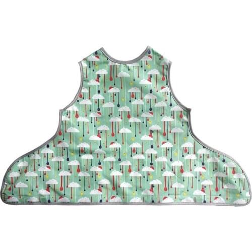 Baby Kids Toddler Long Sleeve Scarf Waterproof Art Smock Feeding Bib Apron Pocket Infant Boys Girls Burp Cloth Cartoon Bibs