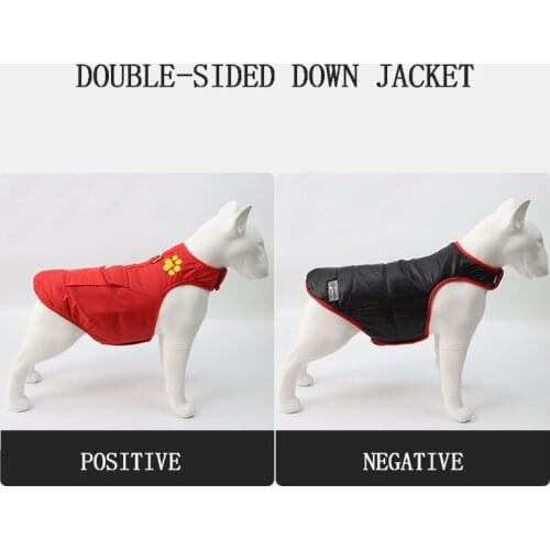 Double-sided Small Dog jacket Clothes Winter French Bulldog Waterproof Coat Puppy Vest Jackets Pet Clothes Ropa Perro Clothing