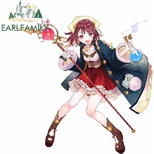 EARLFAMILY 13cm x 12.8cm For Anime Car Styling Stickers Air Conditioner Decal Vinyl Material Waterproof Sunscreen Decoration