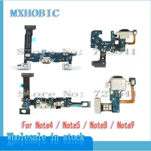 5pcs charger charging port flex cable For Samsung galaxy Note 4 5 8 9 N910f N920f N950F N950U N960F N960U usb dock connector