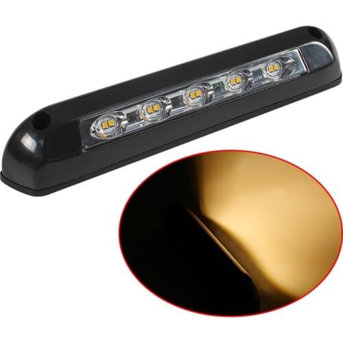 IRV 12V24V Anti-aging 8W Waterproof White /Black Color Caravan Motorhome RV 12V LED Light