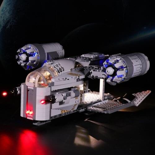 Led Lighting Kit with 3 Modes for 75292 The Mandalorian The Razorcrown Crest ( Led Included Only, No Building Brick)