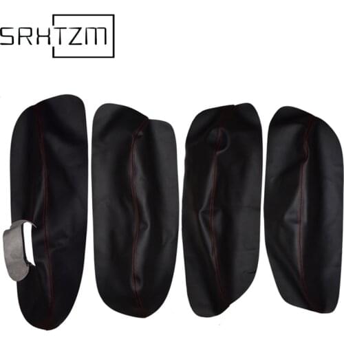 LHD For VW Passat B5 1998 1999 2000 2001 2002 2003 2004 2005 2006 Microfiber Leather Door Armrest Panel Cover Protection Trim