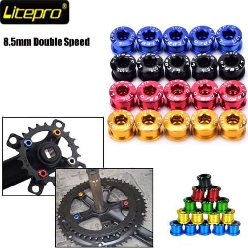 Litepro MTB Bike Chainring Bolts Gold/Sliver/Purple/Blue/Red/Black/Green Double/Triple Speed Disc Single Chainwheel Screws