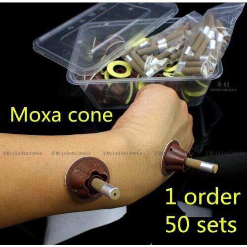 Medical self-adhesive moxa cone moxibustion tube acupuncture massage moxa sticker meridians Moxa tube stickerNatural therapy