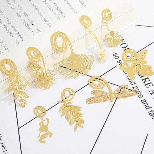 1 Pcs Creative Metal Bookmark Cute Beautiful Gift For Teachers Students School Office Supply Stationery