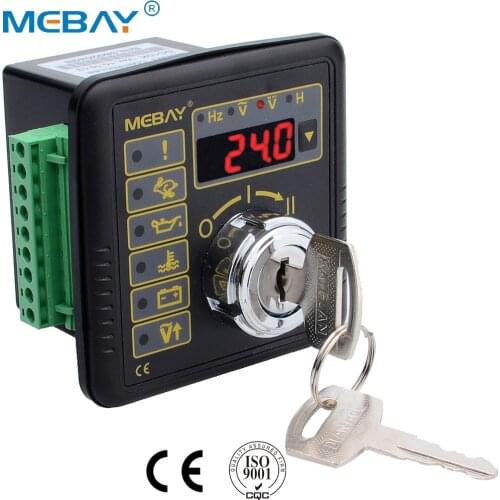 New DC10K Engine Manual Start Controller with Hz Volt Battery Voltage and Accumulation Time Display for Generator Set 12006022