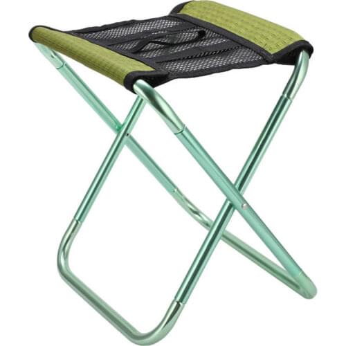 Foldable Chair Collapsible Stool Aluminum Alloy Nylon Cloth with Storage Bag for Camping for Mountaineering for Barbecue