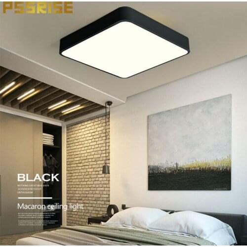 Ultra Thin Square 5cm Colored Ceiling Lights High Brightness Lamp Fixtures for Childrens Room Lighting Kitchen Study