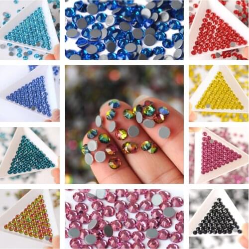 YANRUO 2088HF Cтразы Hotfix Rhinestones Strass Diamond Rhinestones For Needlework Beads Glitter Crystal DIY Iron On Clothing