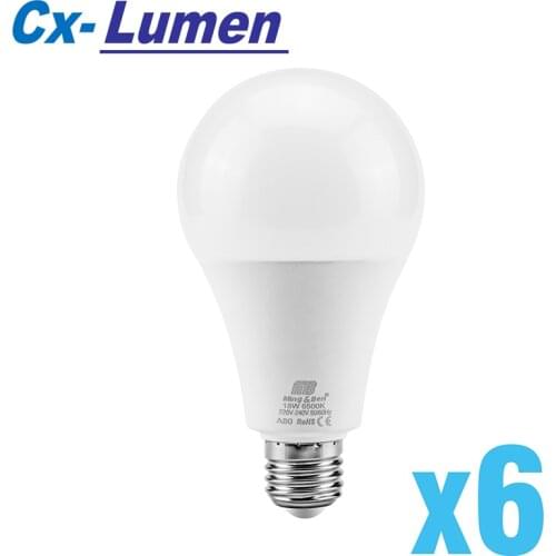 6PCS LED Lamp 9W 12W 15W 18W LED Bulb Light E27 Day White Warm Cold White 220V Lampada Ampoule Bombilla LED Light For Home Decor