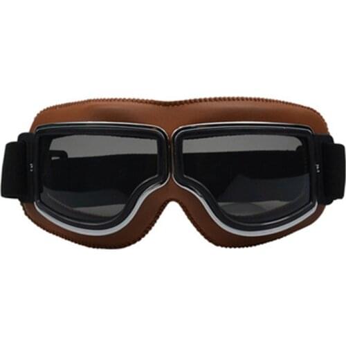 Universal Motorcycle Vintage Goggles Windproof Outdoor Pilot Motorbike Scooter Biker Glasses Steampunk Goggles For Harley Helmet