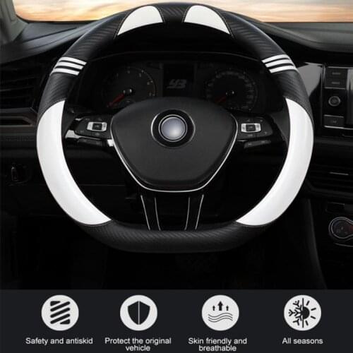High Quality Long Plush Car Steering Wheel Cover Cute Cartoon Cat Ears Comfor Touch Anti Slip Steering Wheel Cover For Woman