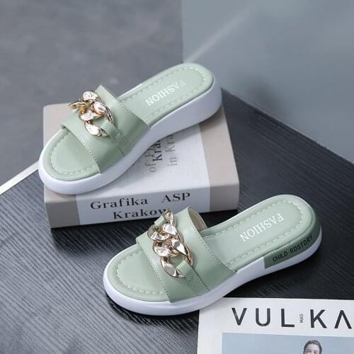 2021 Summer Sandals Ladies Flat Heel Platform Sandals Ladies Candy Color Casual Slippers Ladies Shoes Sandalias De Las Mujeres