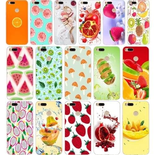 004FG Summer Fruit Lemon Watermelon Soft Silicone Tpu Cover phone Case for xiaomi redmi mi 8 A1 A2 lite