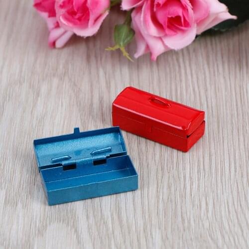 1:12 Doll House Accessories Miniature FurnitureMini Toolbox Decoration Classic Toys for Children Kids Dolls Accessory