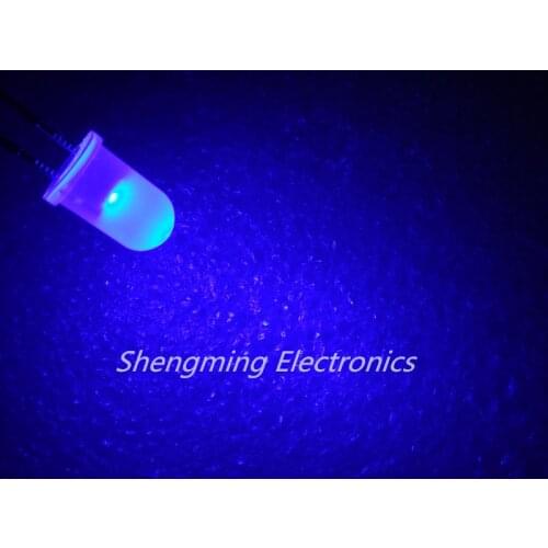100pcs 5mm Blue Super Bright Diffused LED Light Lamps fog