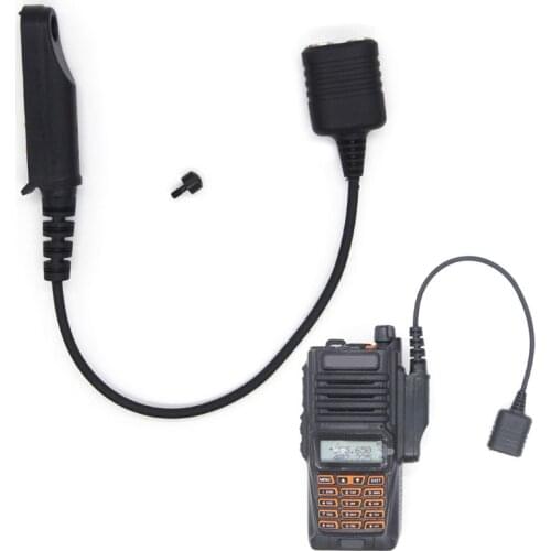 Adapter Cable Baofeng UV-9R Plus UV-XR Waterproof to 2 Pin Suitable for UV-5R UV-82 UV-S9 Walkie Talkie Headset Speaker Mic X6HB