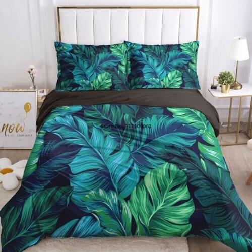 Tropical Greenery Parrot 3D Bedding Sets Luxury Duvet Cover Set Quilt Cover Country Toucan Set Bedclothes Euro Double Queen King