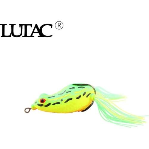 LUTAC artificial bait frogs soft lure plastic fish bait fishing lures 45mm 9g soft plastic lures Frog