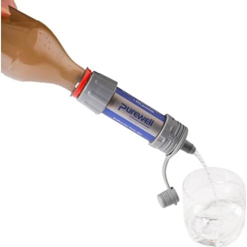 1Pcs Outdoor Mini Survival Water Straw Filter Micro Filter System Camping Hunting Climbing Emergency Life