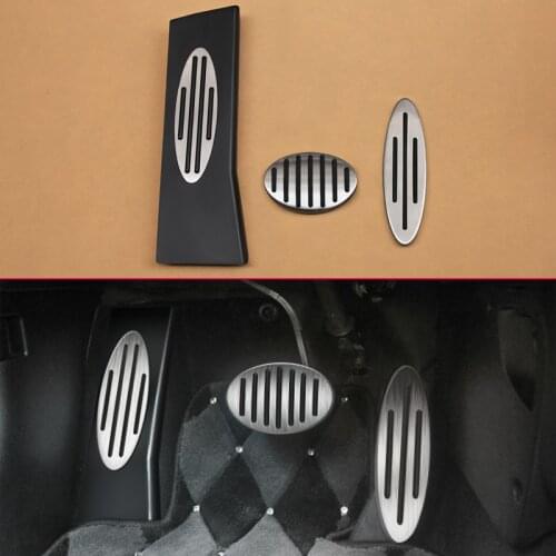 Non-Slip Footrest Gas Brake Pedal For Mini Cooper S One Countryman Clubman Paceman Roadster No Drill Stainless Steel Accessories