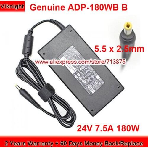 Genuine ADP-180WB B AC/DC Adapter 24V 7.5A for Delta L52440-001 180W Charger Thin Power Supply