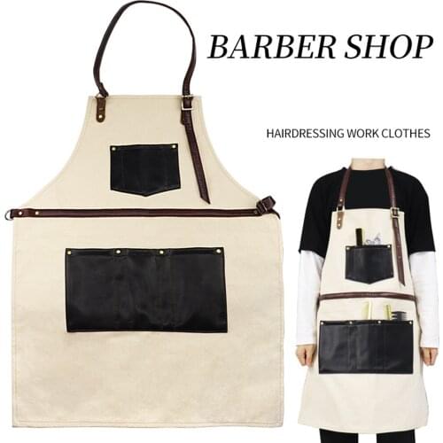 Professional Salon Hair Cut Hairdresser Barber Apron Beauty Cloth Cover Cowboy Apron Salon Hair Cutting Barber Denim Apron