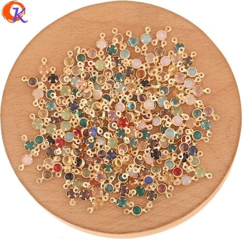 Cordial Design 200Pcs 4*10MM Jewelry Accessories/Crystal Earrings Connectors/Hand Made/DIY Making/Jewelry Findings Components